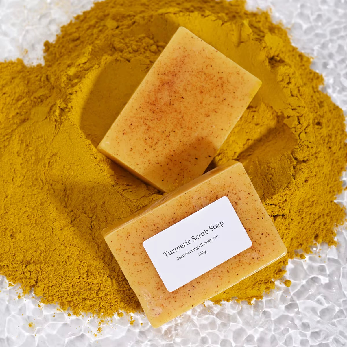 2024 New Natural Turmeric Scrub Soap Cleansing Bath Soap Oil Control Face Wash Kojic Soaps for Face,Bath, Body