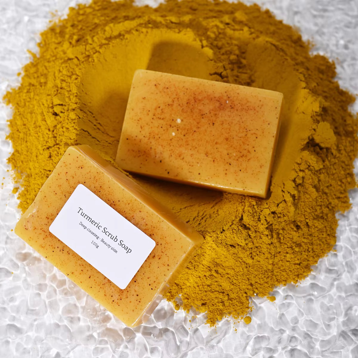 2024 New Natural Turmeric Scrub Soap Cleansing Bath Soap Oil Control Face Wash Kojic Soaps for Face,Bath, Body